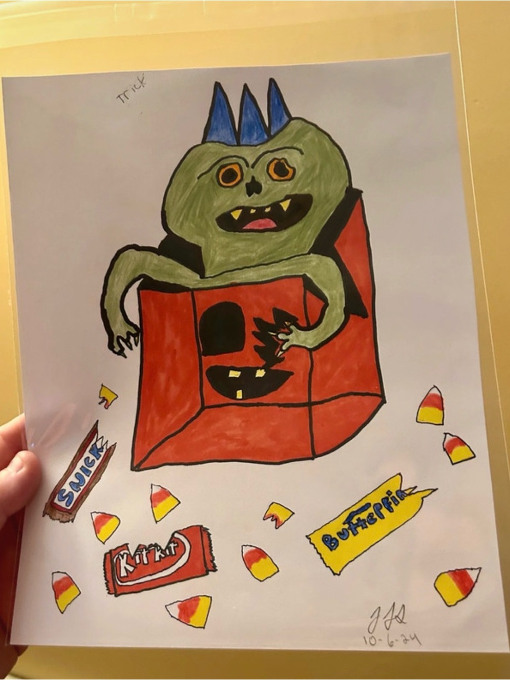 Original Fall Halloween Monster Vibe Decor